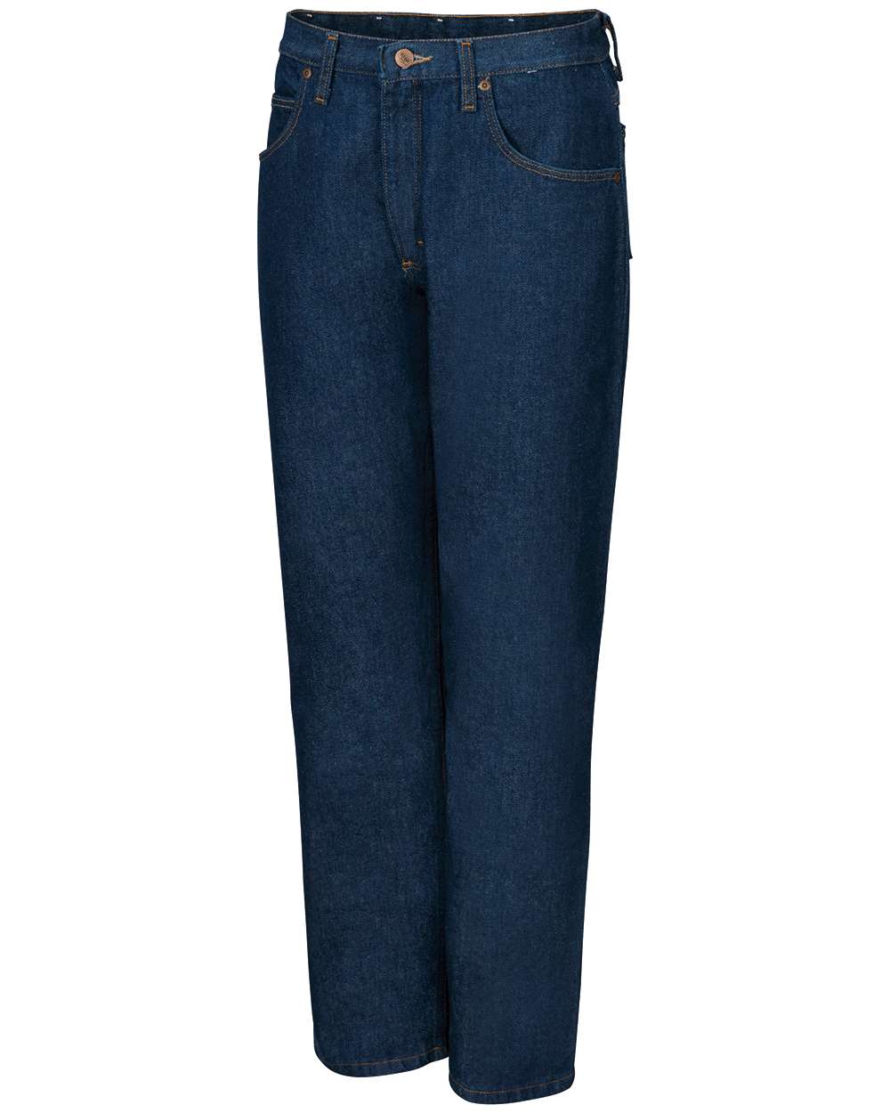 Front View of Prewashed Indigo - Unhemmed Relaxed Fit Jean Odd Waist Sizes - PD60ODD
