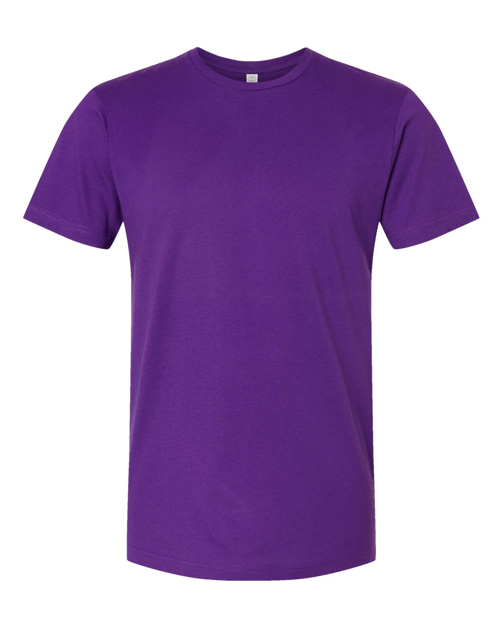 Front View of Pro Purple Fine Jersey Tee - 6901