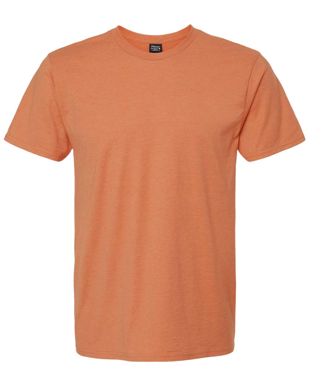 Front View of Pumpkin Heather Perfect-T T-Shirt - 4980