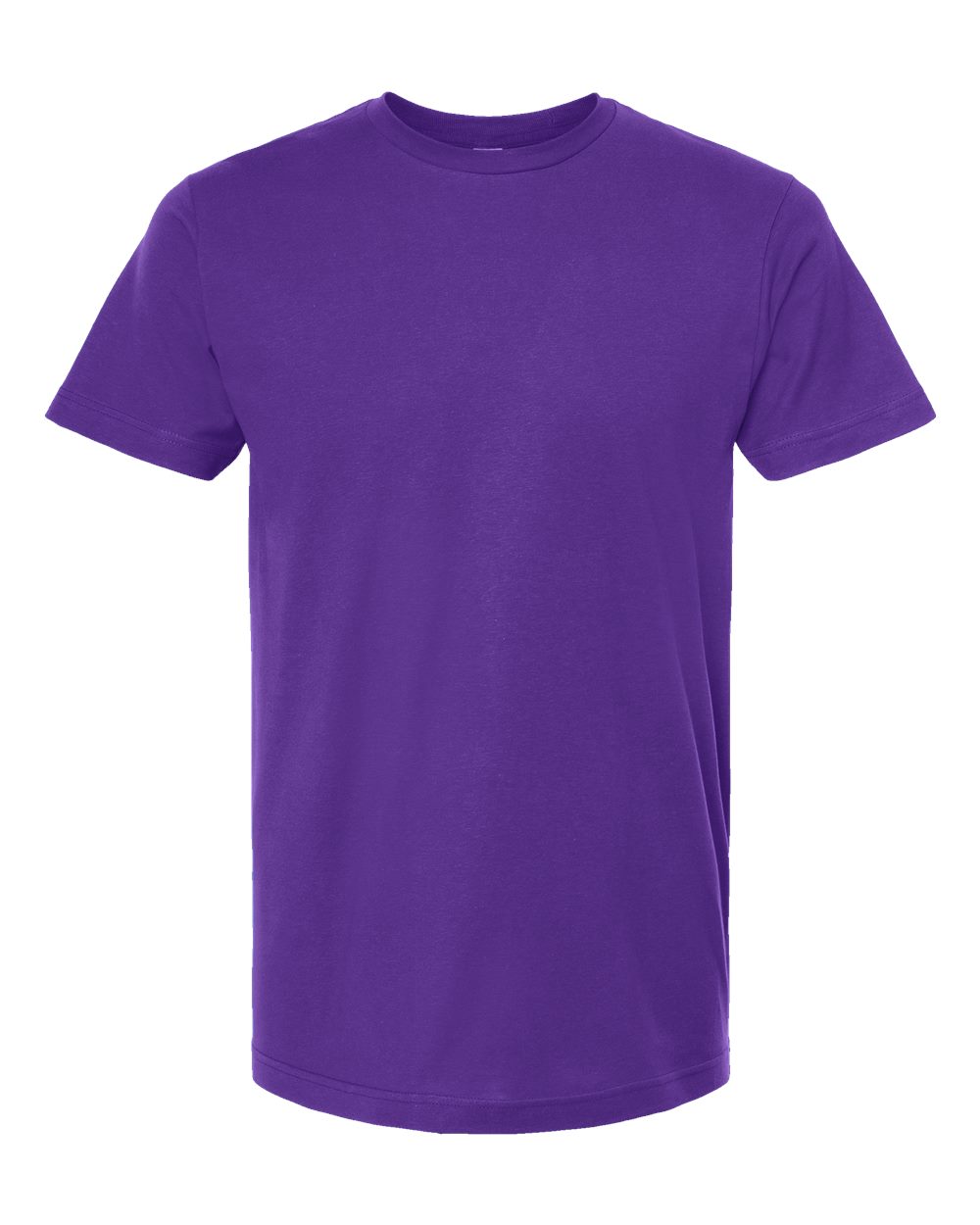 Front View of Purple Fine Jersey T-Shirt - 202