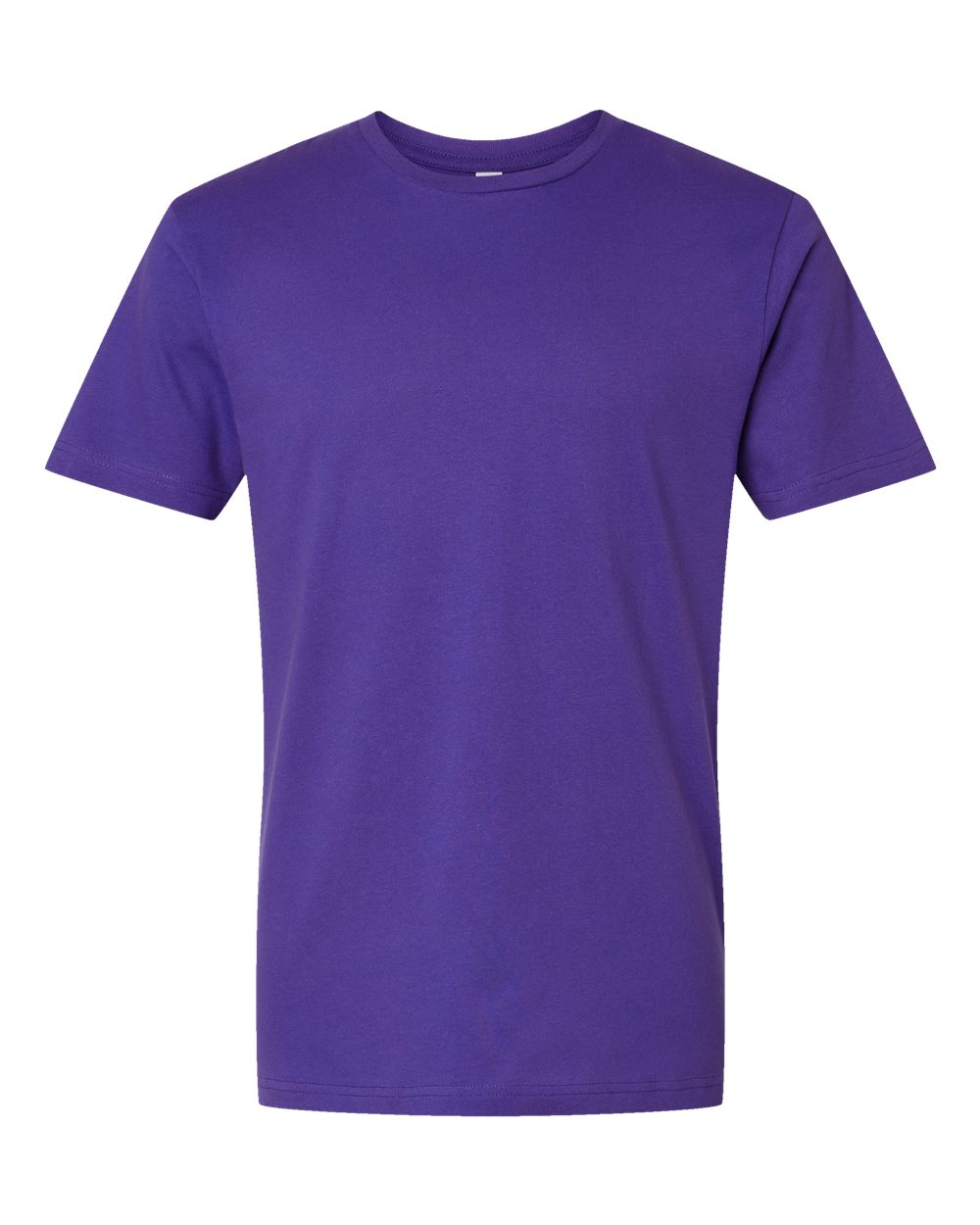 Front View of Purple Fine Jersey Tee - 6901