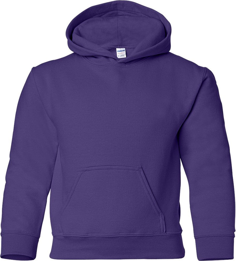 Purple Heavy Blend™ Youth Hooded Sweatshirt - 18500B