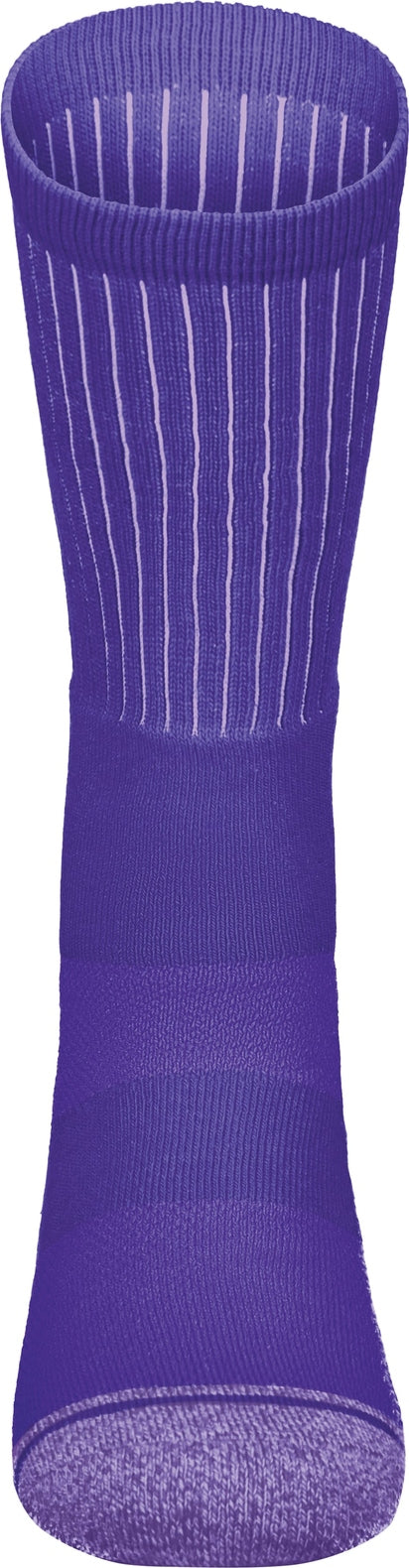 Front View of PURPLE (HLW) TONAL CREW SOCK