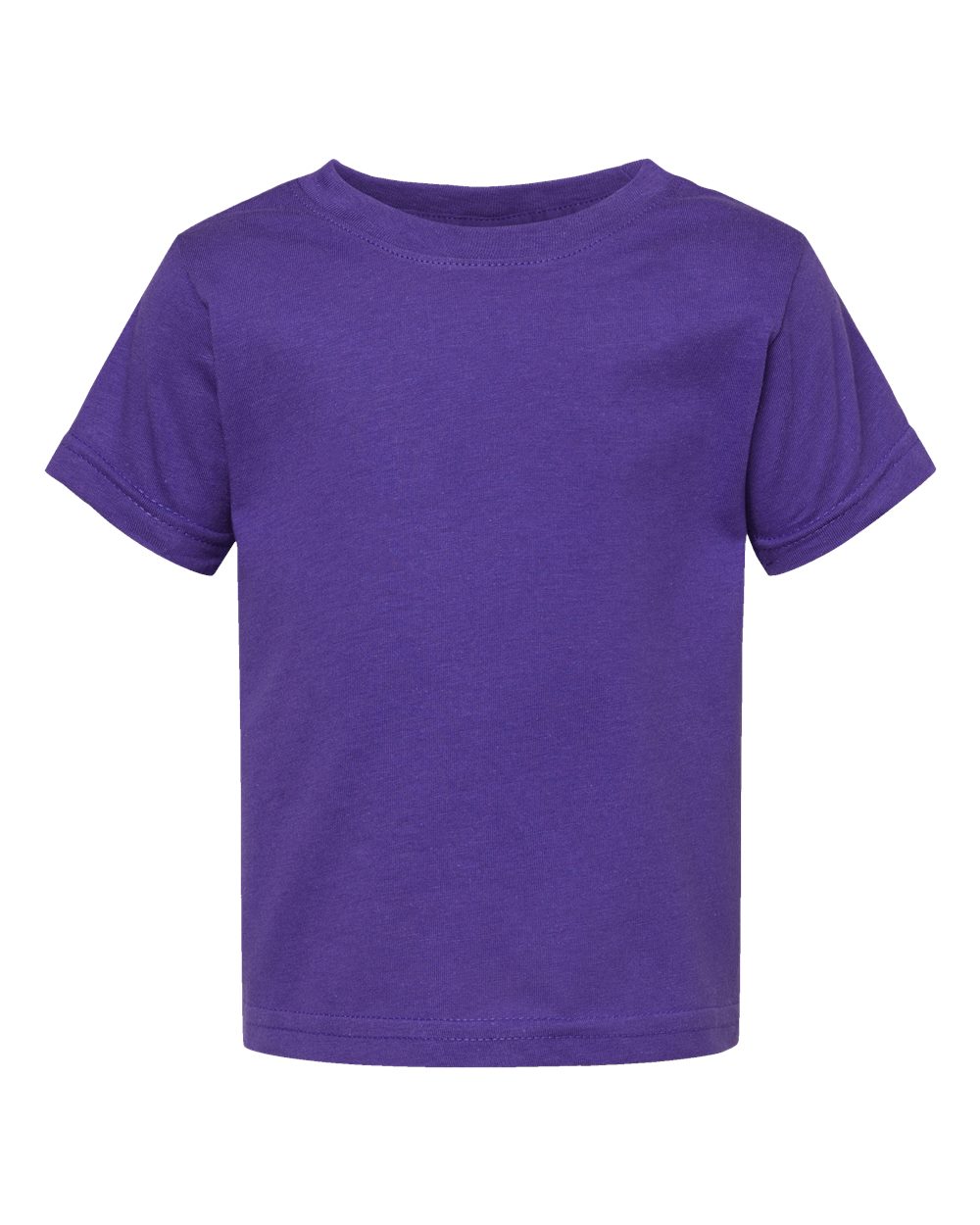 Front View of Purple Infant Fine Jersey Tee - 3322