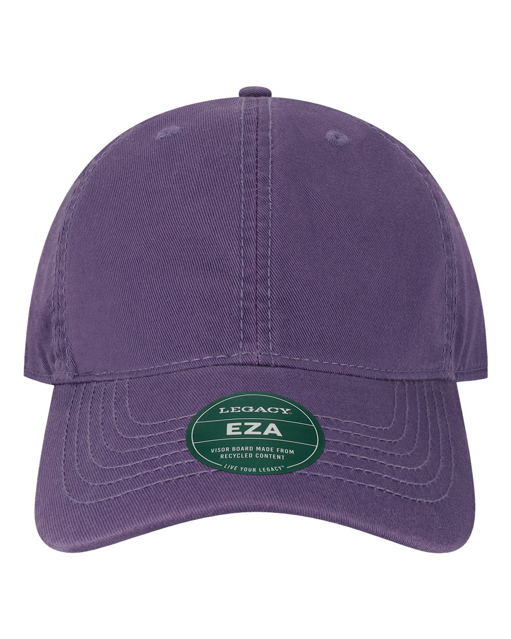 Front View of Purple Relaxed Twill Dad Hat - EZA