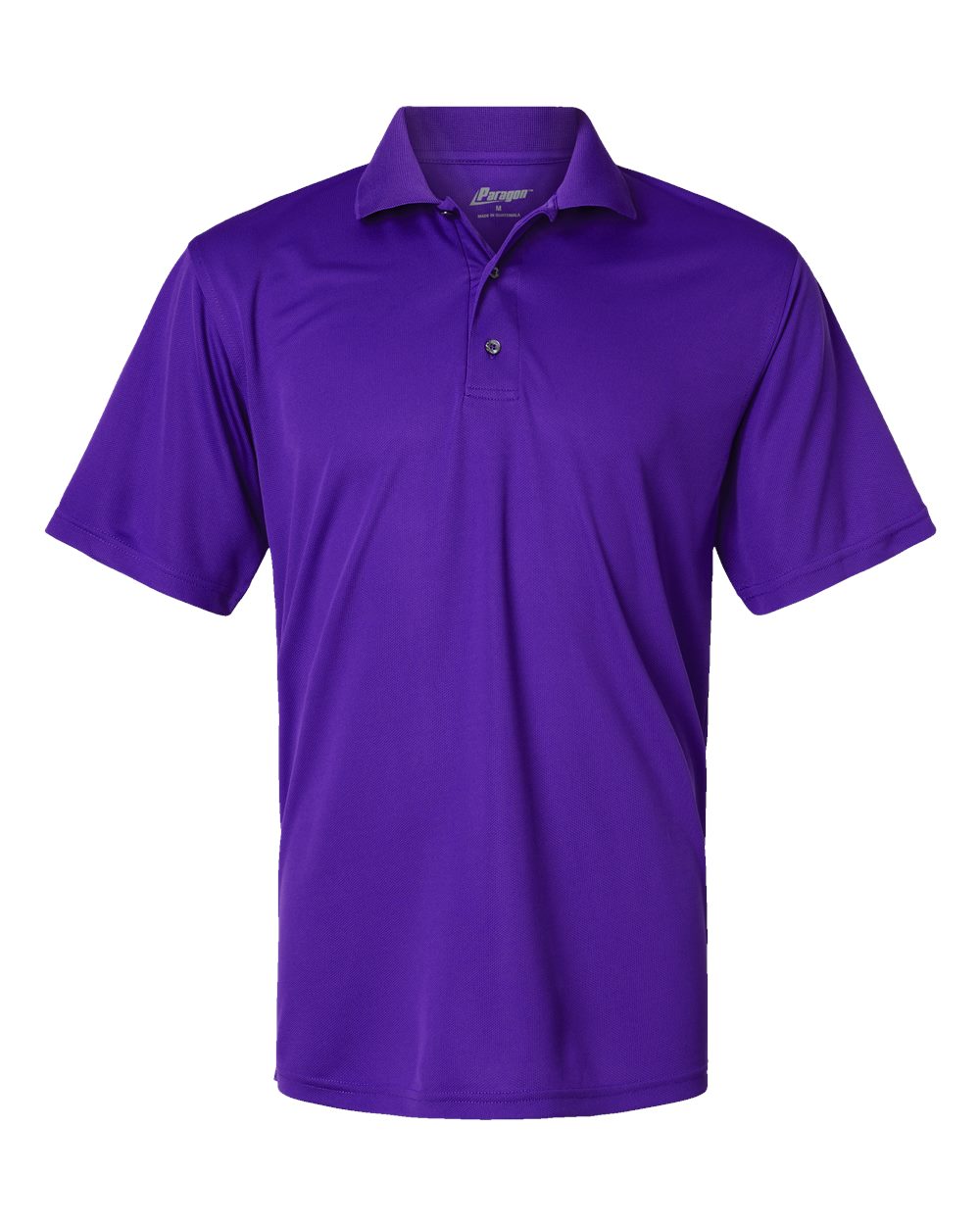Front View of Purple Saratoga Performance Mini Mesh Polo - 100