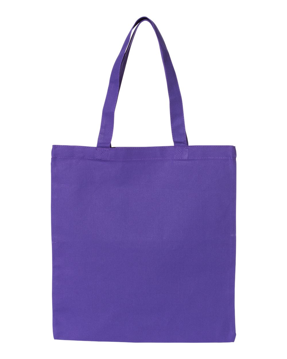 Front View of Purple Tote Bag - OAD113