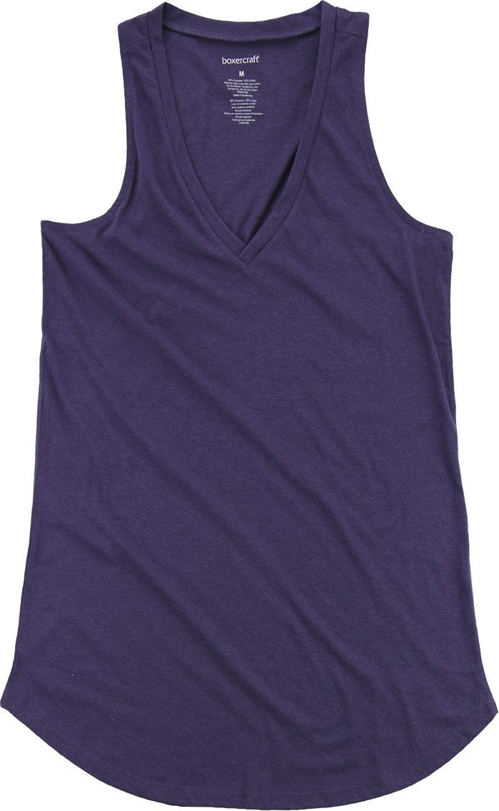 Front View of Purple Women’s At Ease Tank Top - T88