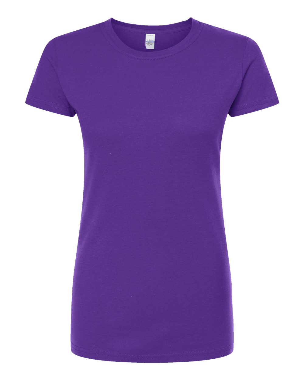 Front View of Purple Women&#39;s Fine Jersey Slim Fit T-Shirt - 213
