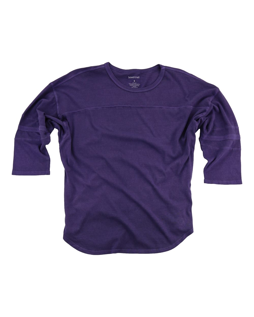 Front View of Purple Women's Garment-Dyed Vintage Jersey - T19