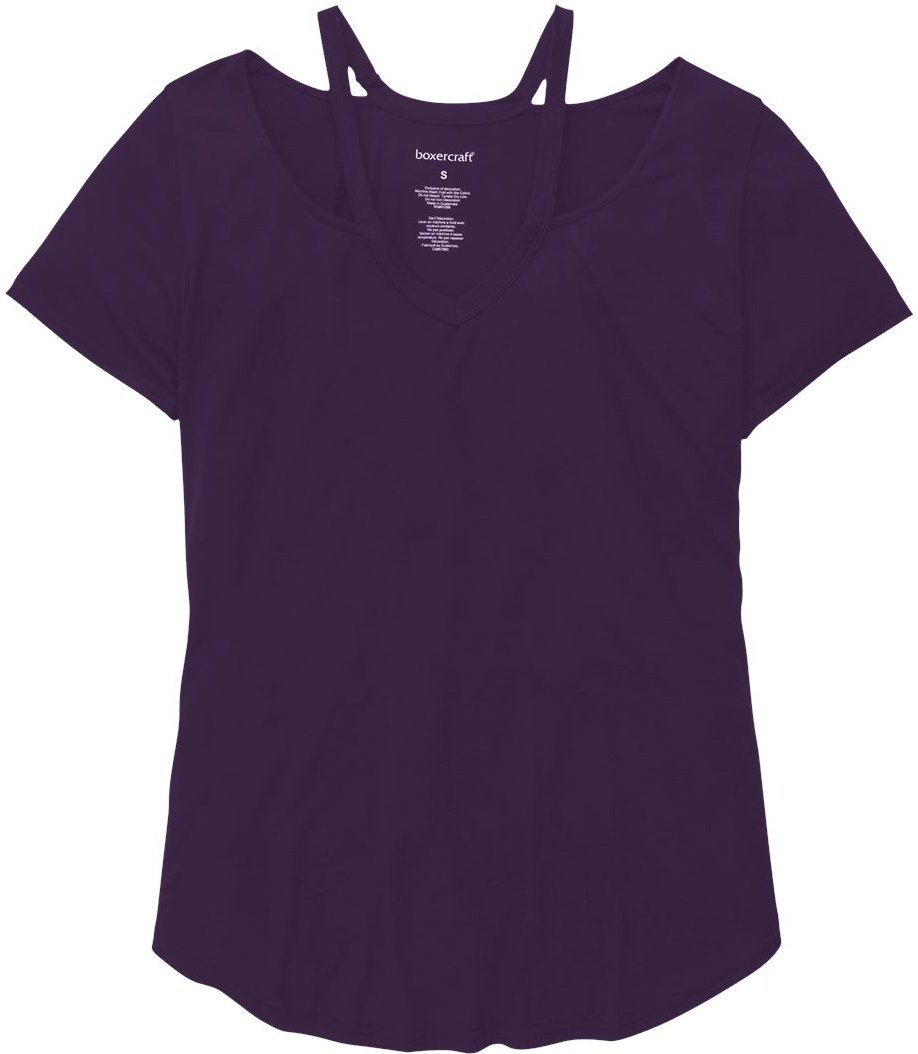 Front View of Purple Women's Moxie T-Shirt - T53
