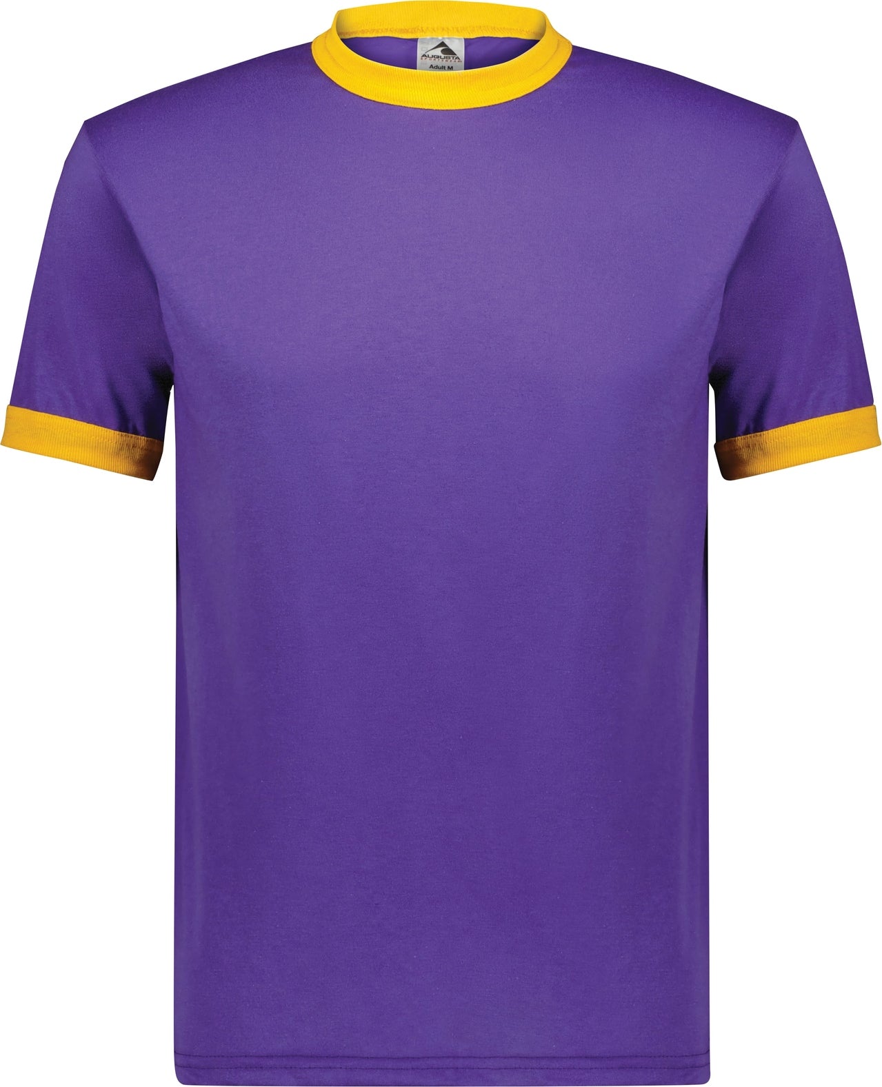 PURPLE/GOLD ADULT RINGER T-SHIRT