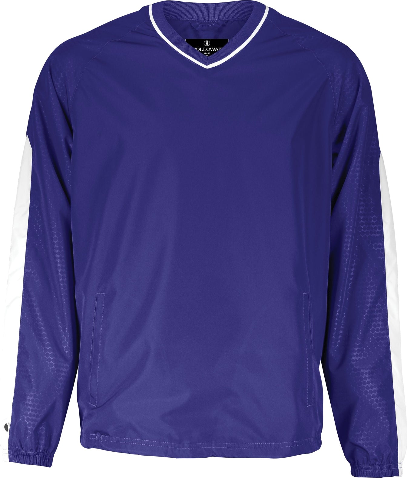PURPLE/WHITE BIONIC PULLOVER WINDSHIRT