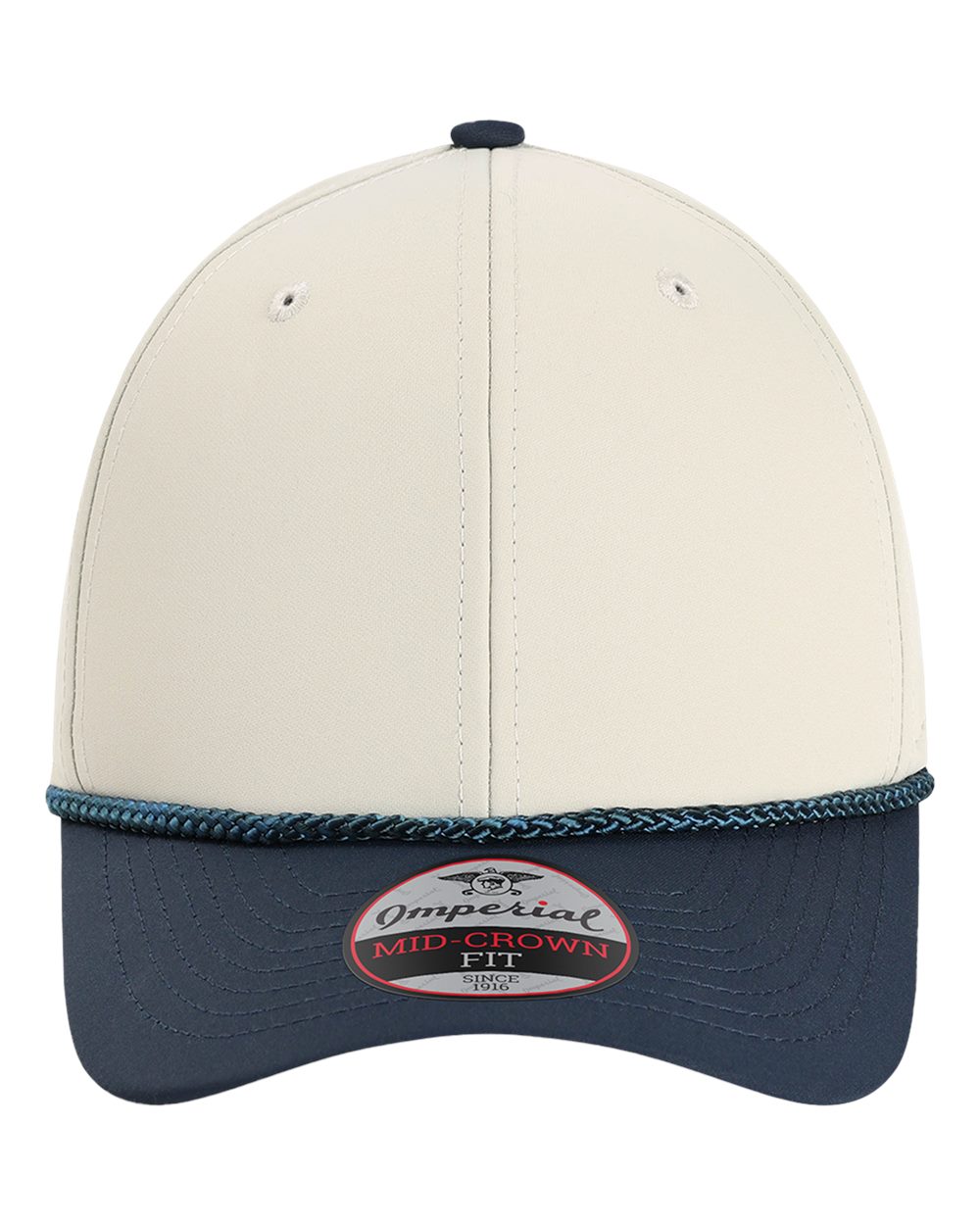 Front View of Putty/ Navy/ Navy The Wingman Cap - 7054
