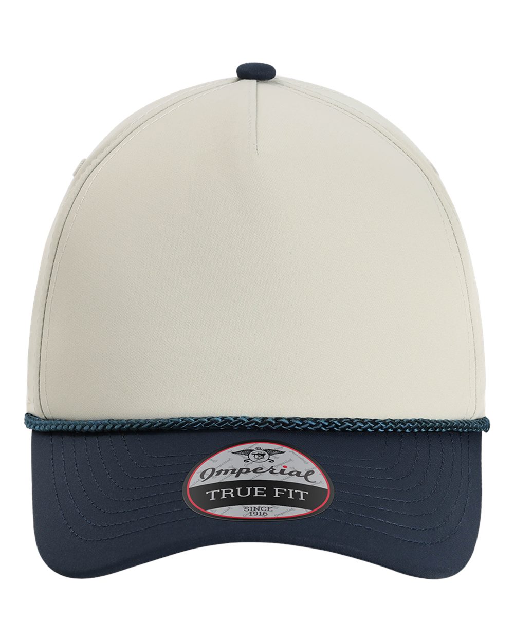 Front View of Putty/ Navy/ Navy The Wrightson Cap - 5054