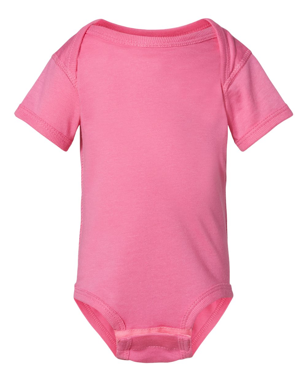 Front View of Raspberry Infant Fine Jersey Bodysuit - 4424