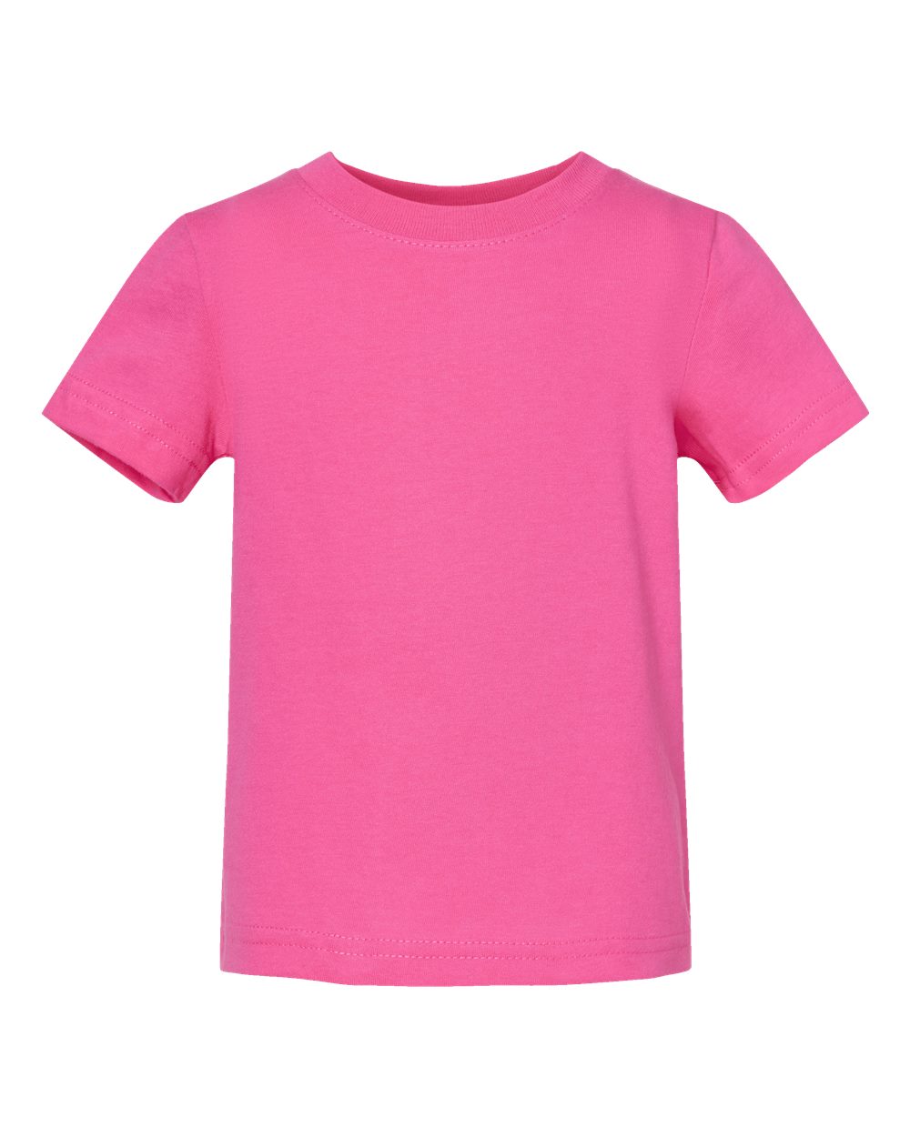 Front View of Raspberry Infant Fine Jersey Tee - 3322