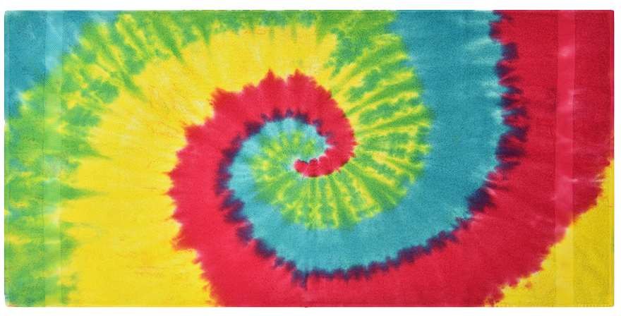 Front View of Reactive Rainbow Beach Towel - 7000