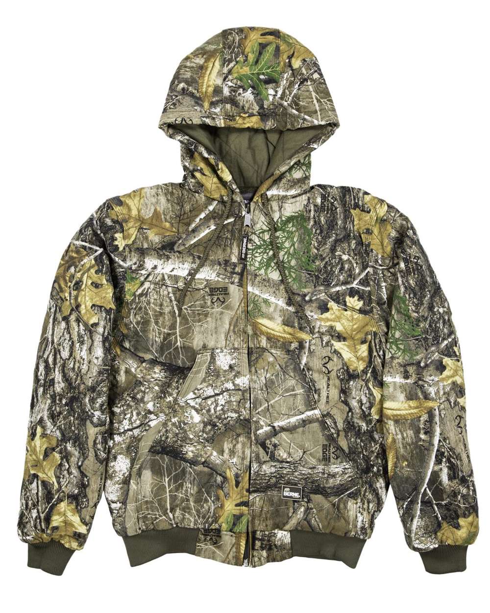 Front View of Realtree Edge Berne Heritage Hooded Jacket - HJ51