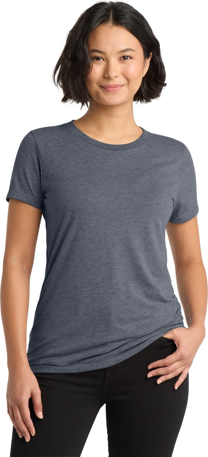 Front View of Rebel Blue Allmade Women's Tri-Blend Tee AL2008