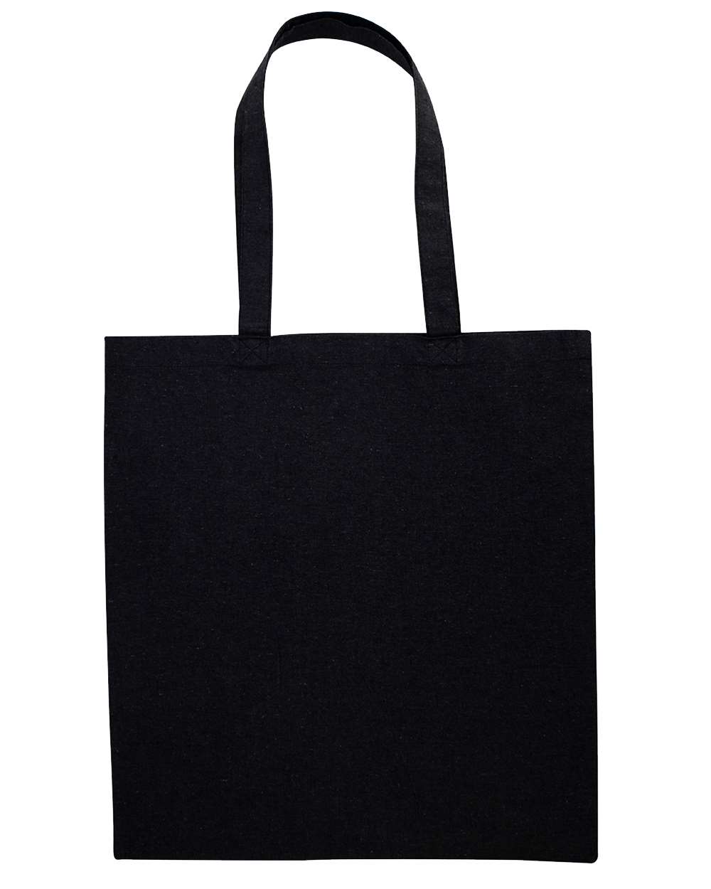 Front View of Recycled Black Nicole Recycled Tote - 8860R