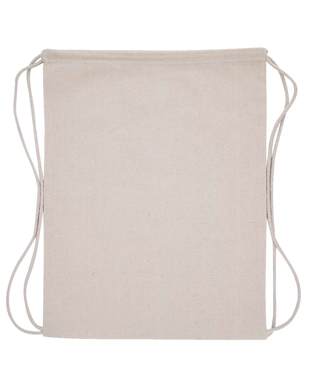 Front View of Recycled Natural Economical Recycled Sport Pack - OAD101R