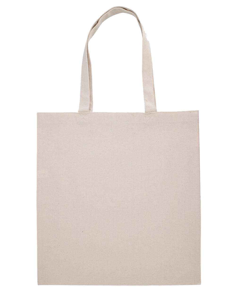 Front View of Recycled Natural Midweight Recycled Tote Bag - OAD113R