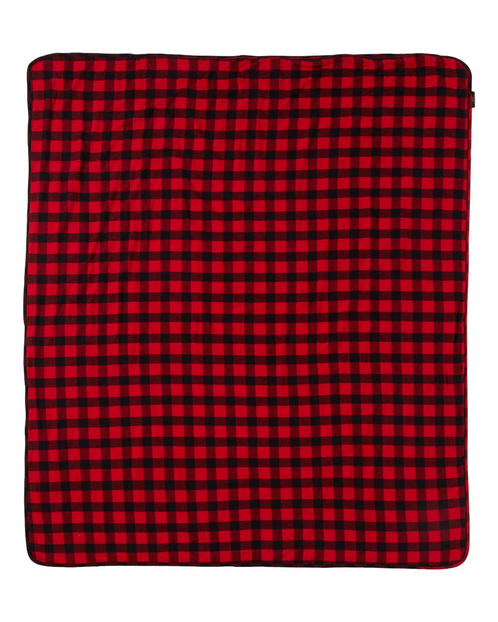 Front View of Red/ Black Buffalo Everest Blanket - FQ01