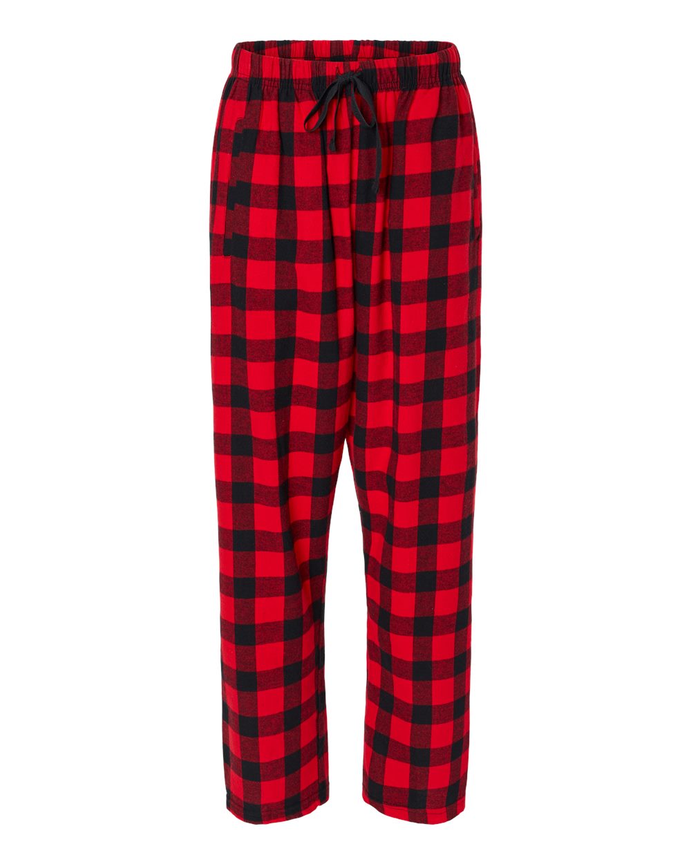 Front View of Red/ Black Buffalo Women's Haley Flannel Pants - BW6620