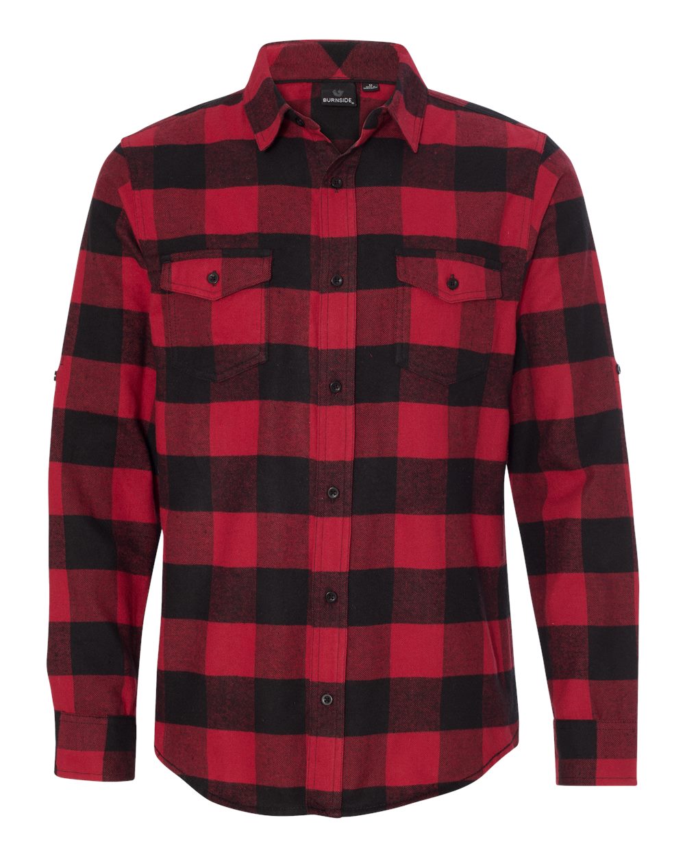 Red/ Black Buffalo Yarn-Dyed Flannel Shirt - 8210