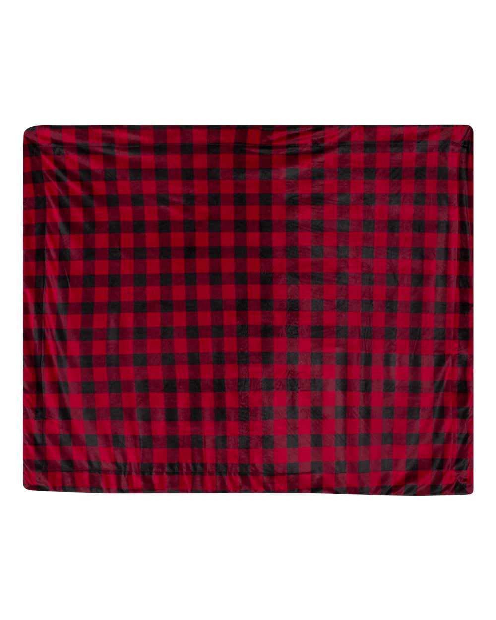 Front View of Red Buffalo Micro Mink Sherpa Blanket - 8712