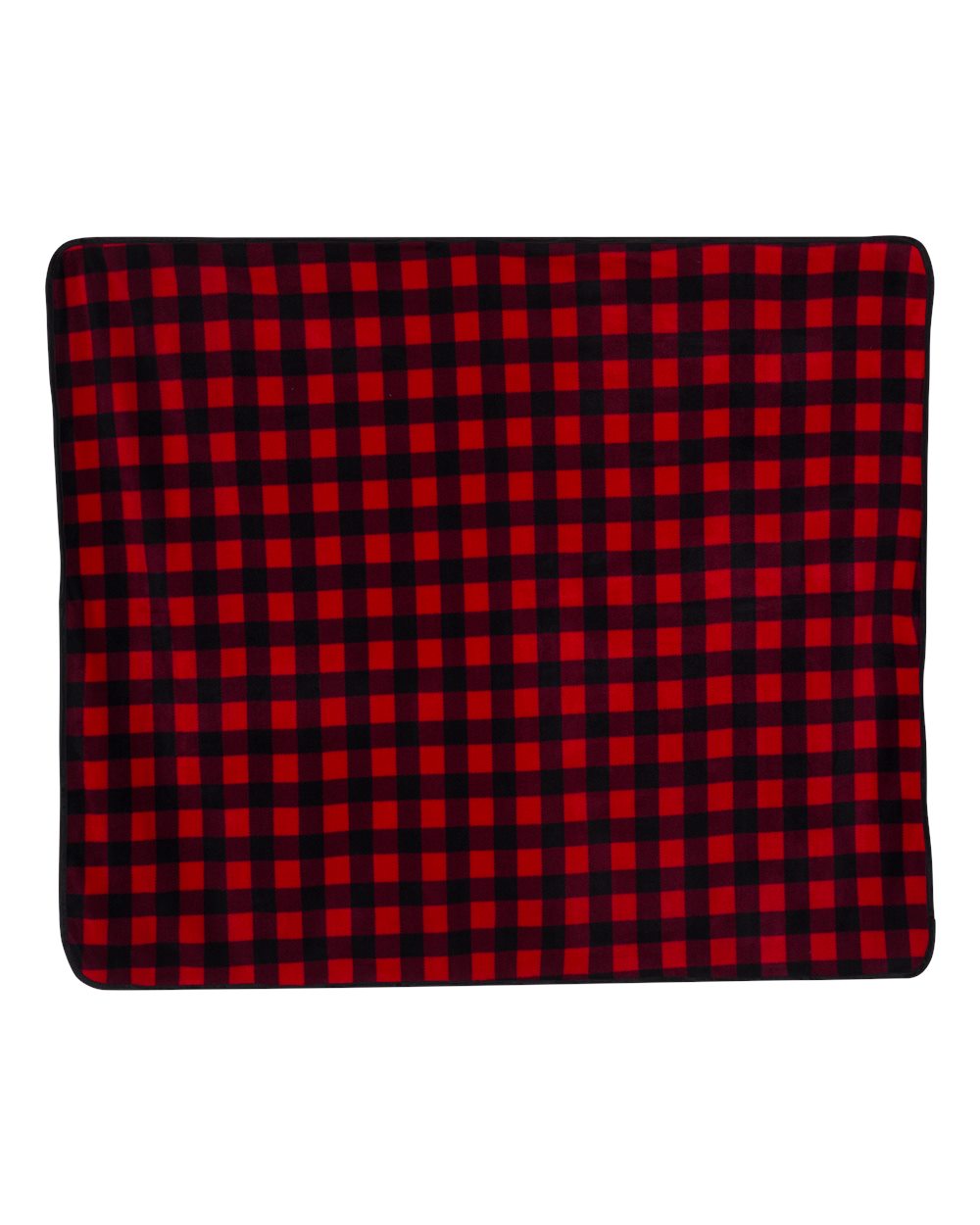 Front View of Red Buffalo Polyester/Nylon Patterned Picnic Blanket - 8702