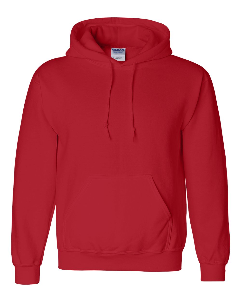 Red DryBlend® Hooded Sweatshirt - 12500