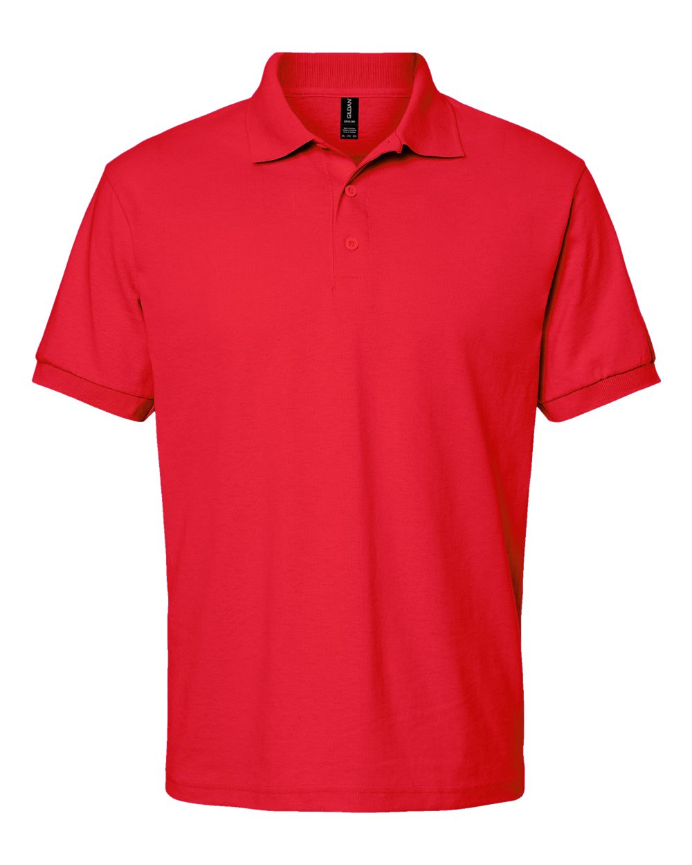 Front View of Red DryBlend® Jersey Polo - 8800