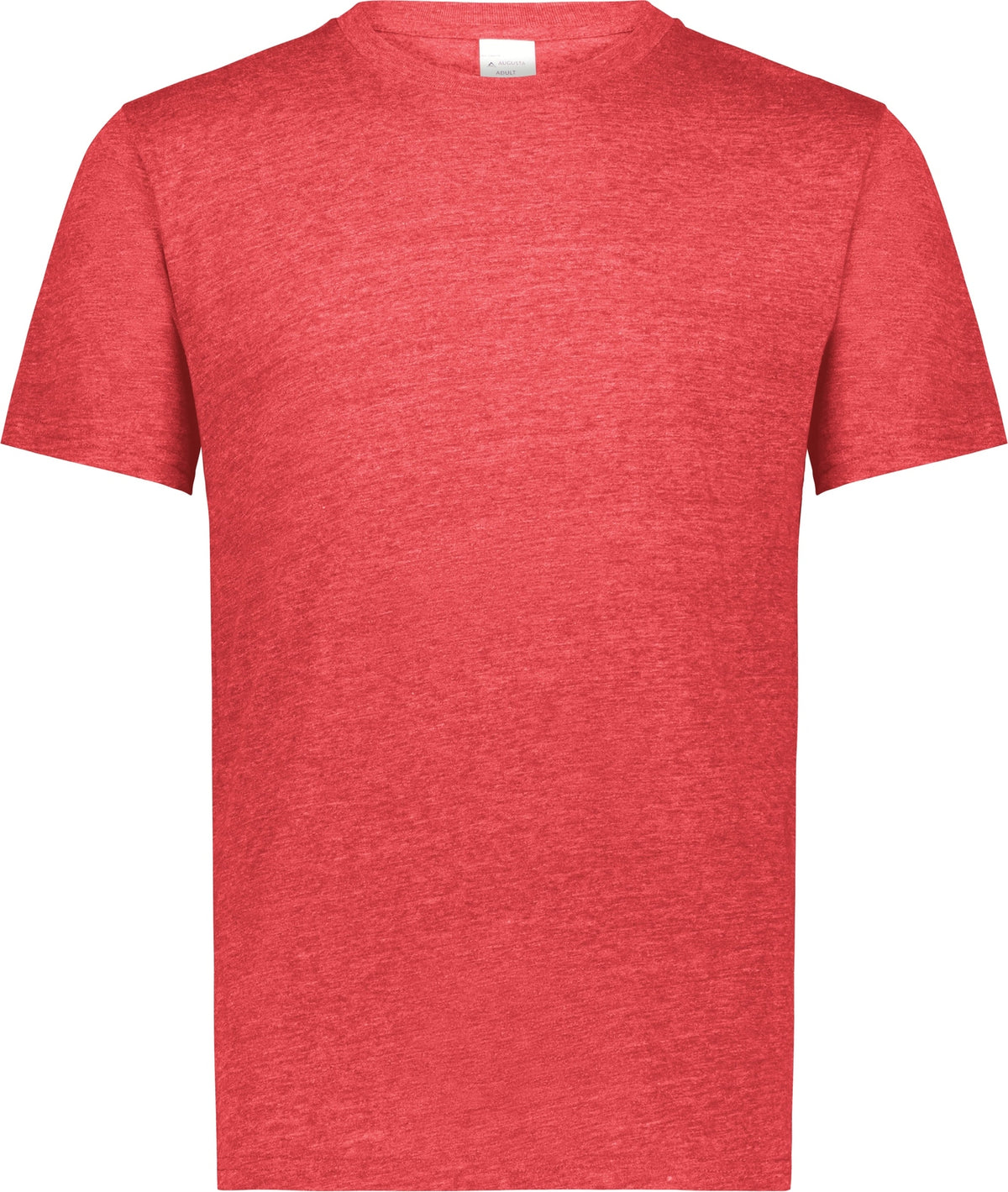 Front View of RED HEATHER ALL-DAY CORE BSC TRI-BLND TEE