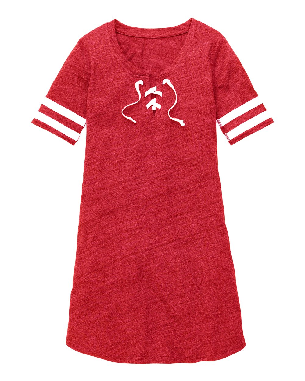 Front View of Red Heather Women's All-Star Dress - T59