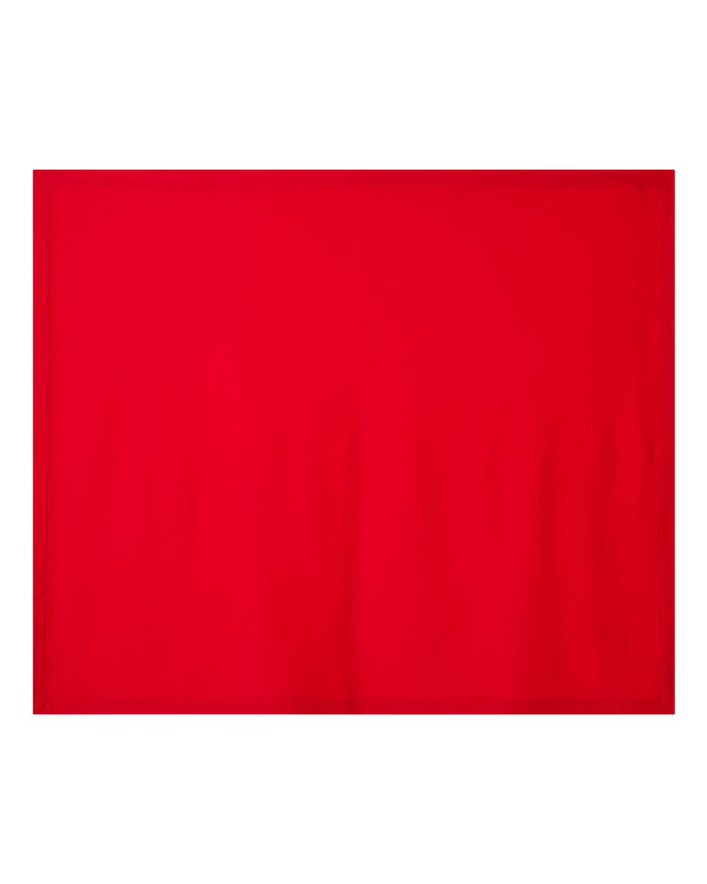 Front View of Red Heavy Blend Fleece Stadium Blanket - 18900