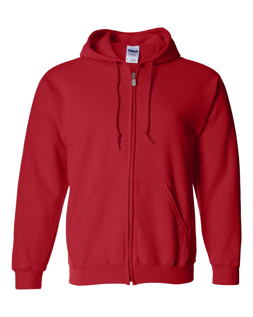 Red Heavy Blend™ Full-Zip Hooded Sweatshirt - 18600