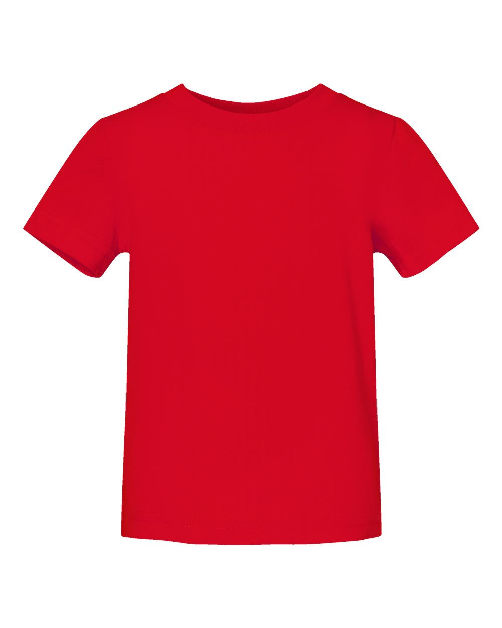 Front View of Red Infant Fine Jersey Tee - 3322