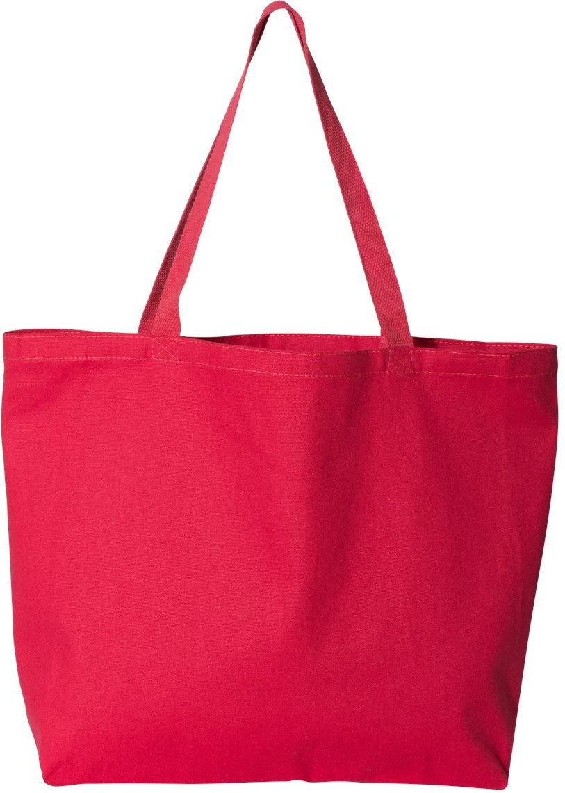 Front View of Red Isabella Tote - 8503