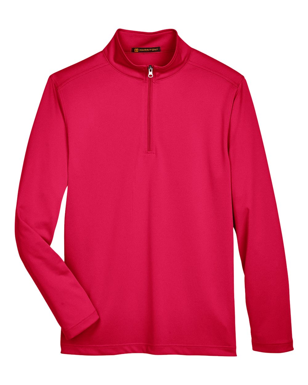 Front View of Red Men's Advantage Snag Protection Plus Quarter-Zip Pullover - M748