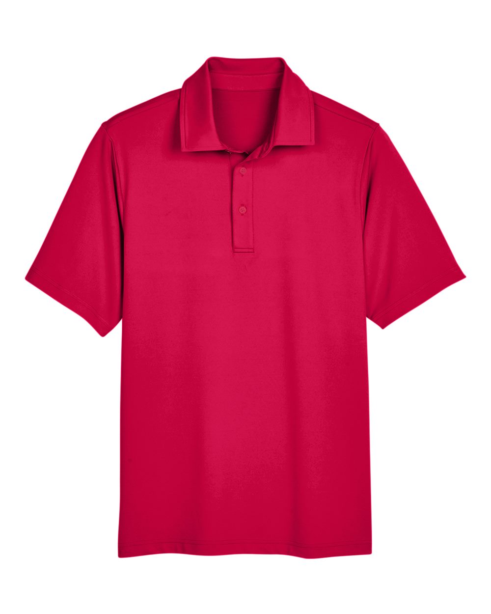 Front View of Red Men's CrownLux Performance® Range Flex Polo - DG21