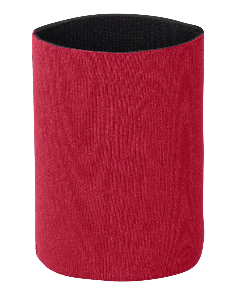 Front View of Red Neoprene Can Holder - FT007