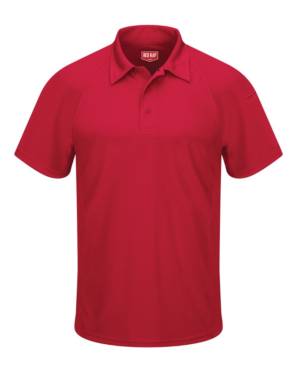 Front View of Red Performance Knit® Flex Series Active Polo - SK92