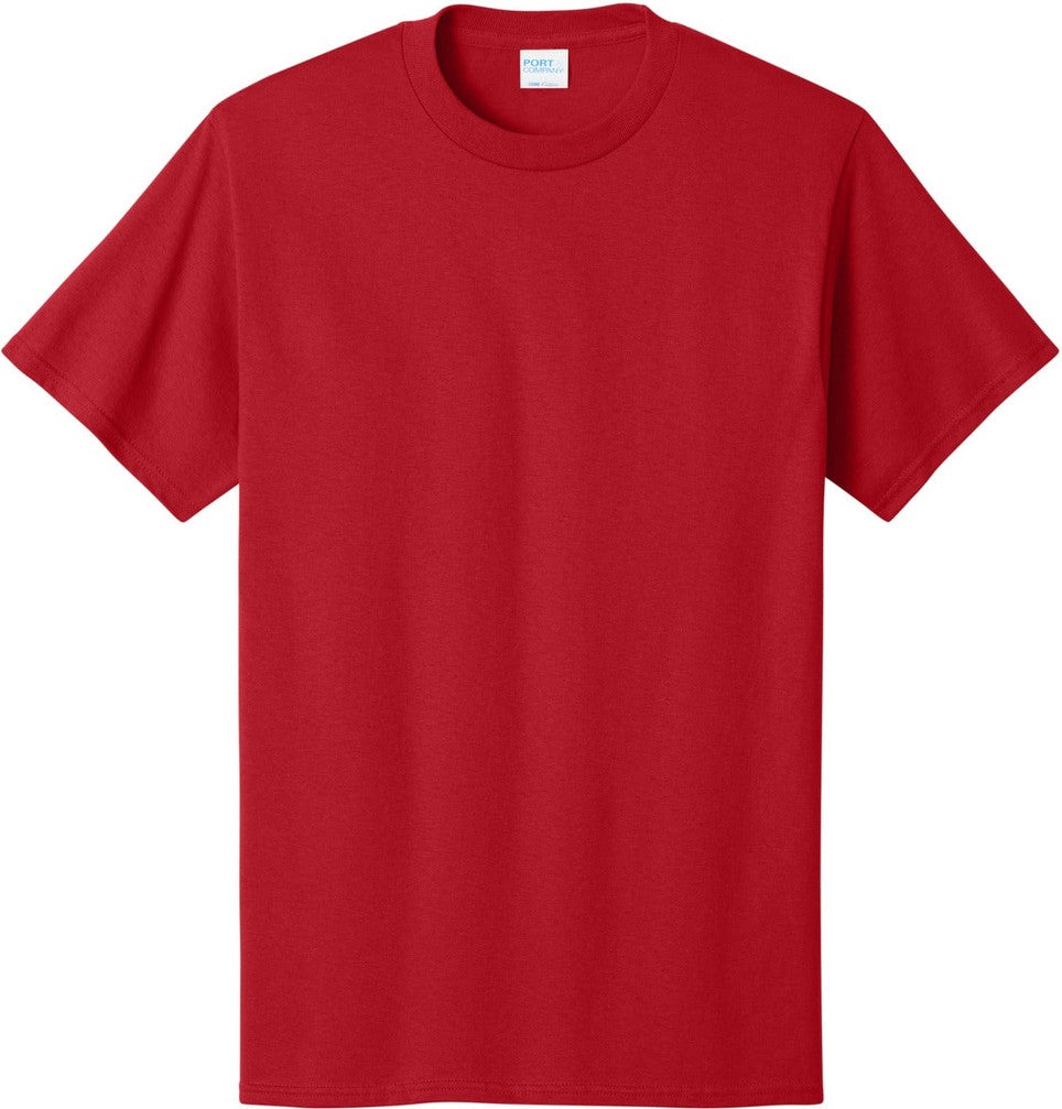 Front View of Red Port & Co Tall Core Cotton Tee PC54T