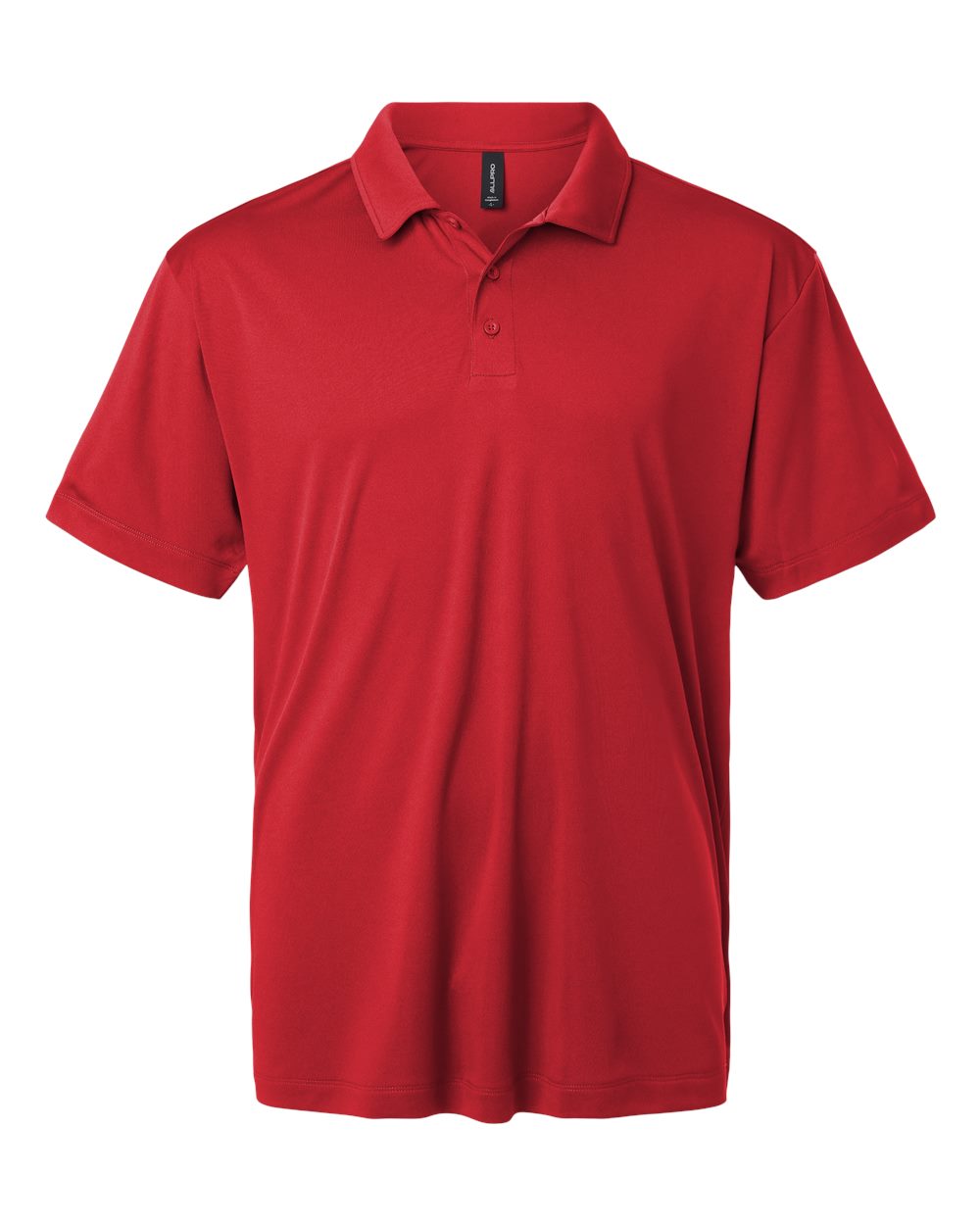 Front View of Red Pro-Lock Performance Polo - 41800