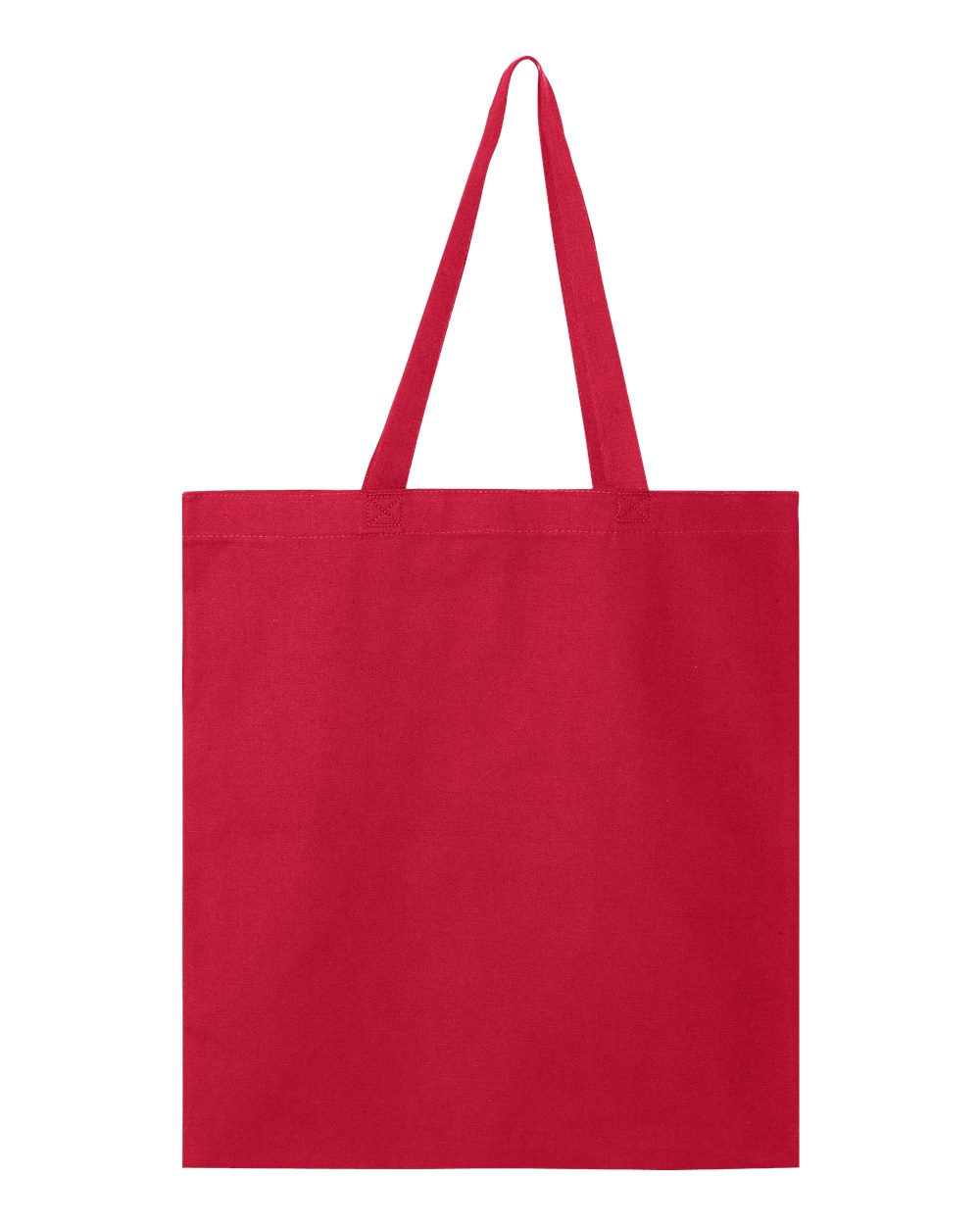 Front View of Red Promotional Tote - Q800