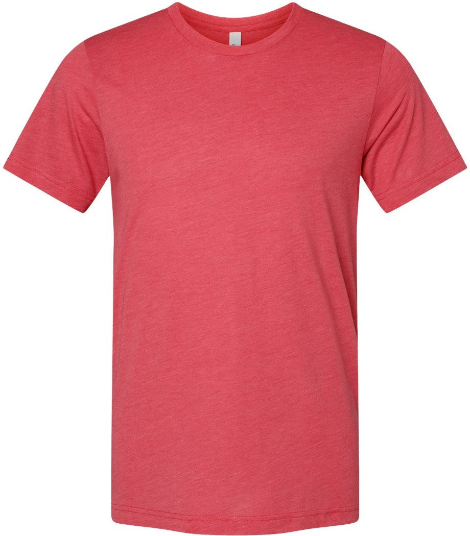 Front View of Red Triblend Triblend Tee - 3413