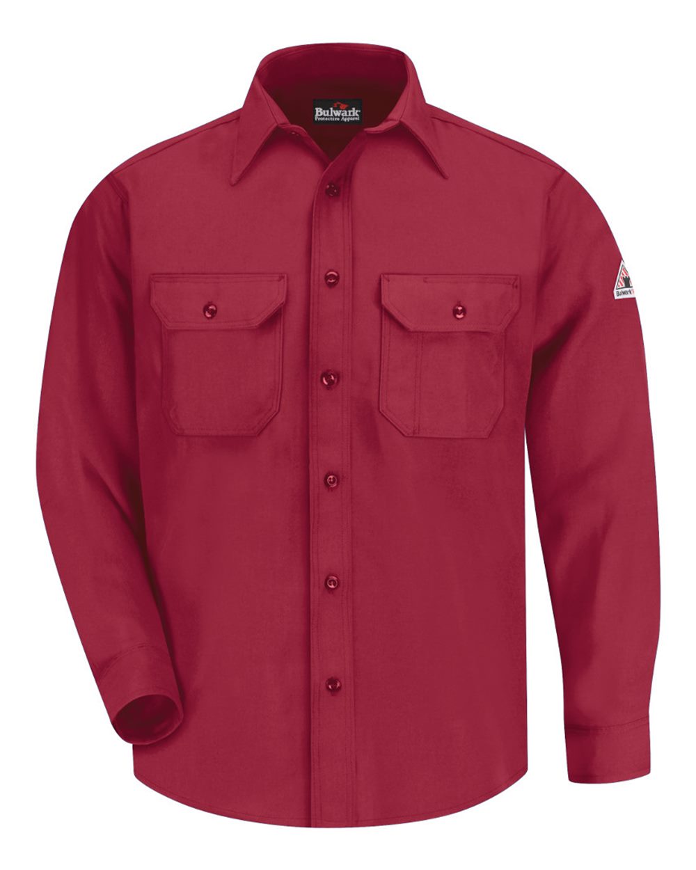 Front View of Red Uniform Shirt - Nomex® IIIA - Tall Sizes - SND6T