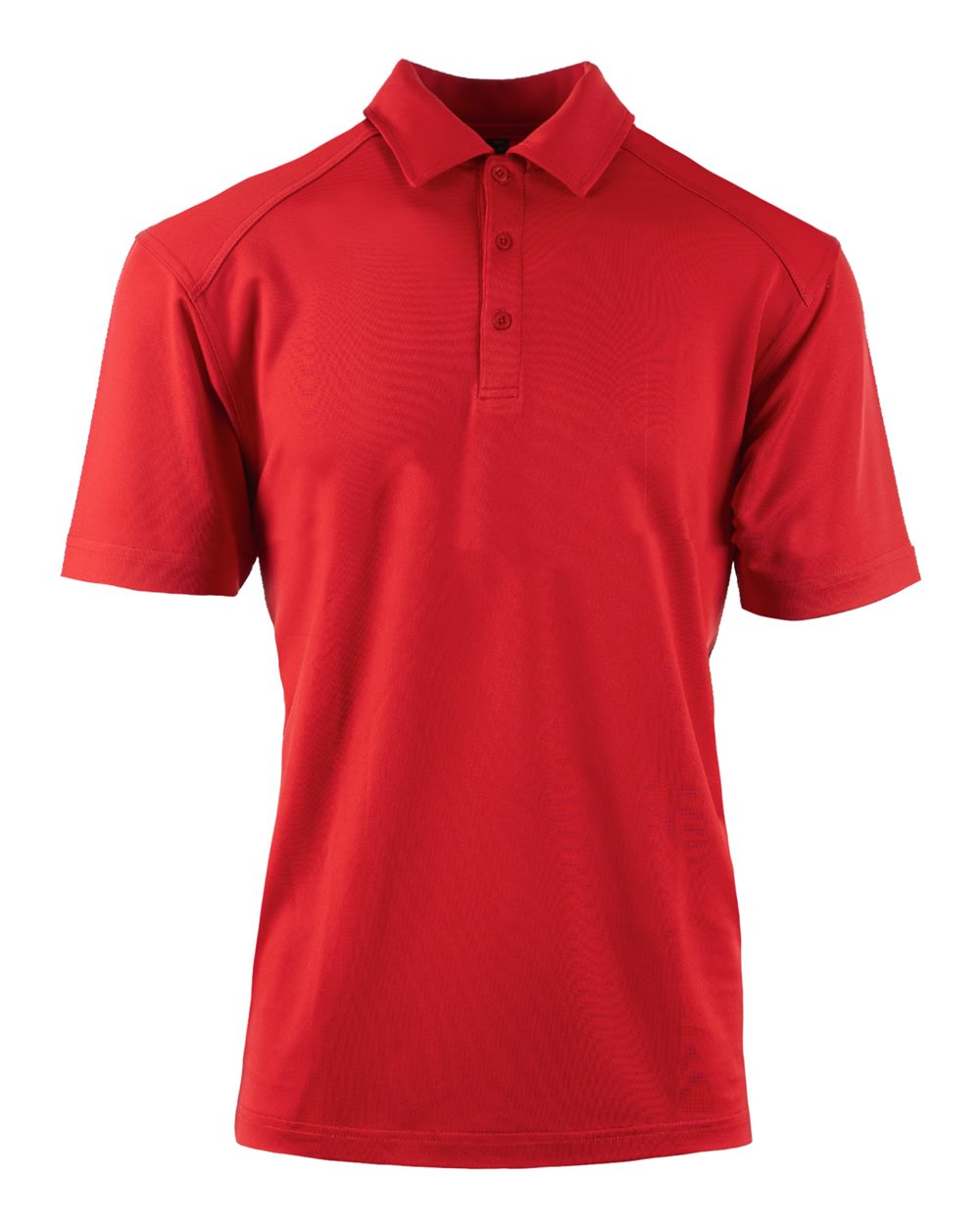 Front View of Red Universal Polo - 0400